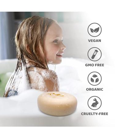 Organic Baby Soap Bar with Greek Yogurt & Coconut Milk - Handmade in USA - Gentle & Moisturizing for Delicate Skin - Buy Online on GoSupps.com
