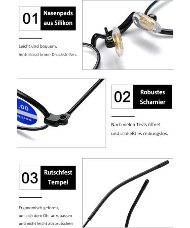 Shop Koosufa Metal Anti-Blue Light Reading Glasses | Ultra-Light Classic Design for Men & Women | Pocket Clip & Etui Included - Available in Various Magnifications - Buy Online on GoSupps.com