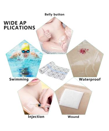Tattoo Aftercare Waterproof Bandage | Transparent Film Dressing 6x40 Roll | Second Skin Healing Adhesive Wrap | Protect & Heal Your Tattoo - Buy Online on GoSupps.com