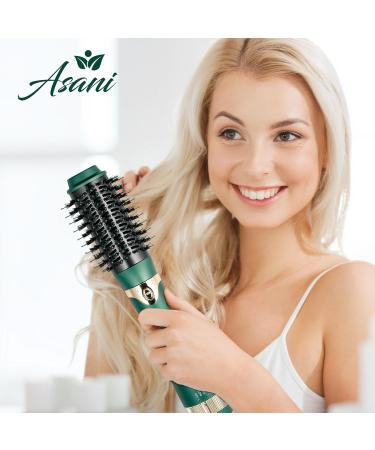 Asani Hot Air Brush - Multipurpose Blow Dryer Brush for Curling & Straightening | Heated Round Brush & Volumizer for All Hair Types - Ship Internationally - Buy Online on GoSupps.com