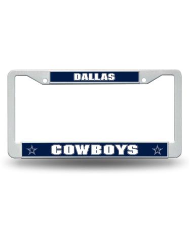 Rico Industries NFL Fan Shop Plastic License Plate Frame Dallas Cowboys 6 x 12.25-" Team Color
