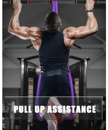Buy Resistance Bands Set of 5 - Heavy Duty Pull Up Assistance & Door Anchor for Effective Muscle Training - Portable Exercise Bands for Men & Women - Buy Online on GoSupps.com