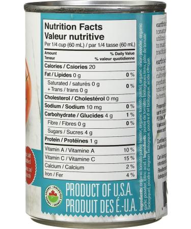 Earth's Choice Organic Tomato Sauce No Salt 398 milliliters Single Count - Buy Online on GoSupps.com