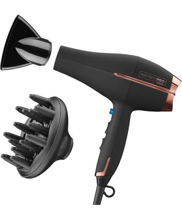 CONAIR INFINITIPRO 1875 Watt AC Motor Pro Hair Dryer with Ceramic Technology Black & Infinitipro Rose Gold Ceramic Flat Iron 1-Inch Hair Dryer + Ceramic Flat Iron 1-Inch - Buy Online on GoSupps.com