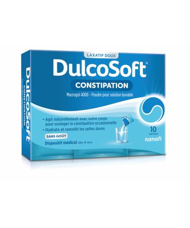 DulcoSoft Constipation - 10 Sachets, Powder to Dilute, Tasteless - Medical Device