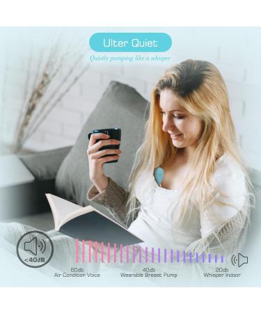 Electric Hands-Free Breast Pump | 2 Modes & 9 Levels | LCD Display | Rechargeable | Low Noise | Portable | 21mm/24mm Flanges | Blue (2PCS) - Buy Online on GoSupps.com