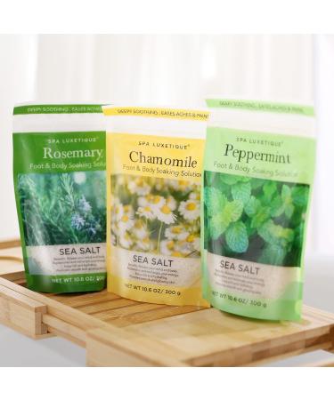 Spa Luxetique Bath Salt Set with 6 Pack of Epsom Salts & Argan Oil - Relaxing Mother's Day Gift for Women - Buy Online on GoSupps.com