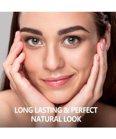 Eyebrow Stamp Kit with 10 Stencils - Waterproof Brow Pomade for Perfect Brows | Long Lasting, Pigmented & Easy to Use - Black Brown - Buy Online on GoSupps.com