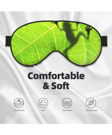 Frog Shadow Blackout Eye Mask - Double-Sided Soft Sleeping Mask with Adjustable Straps for Ultimate Comfort - Buy Online on GoSupps.com