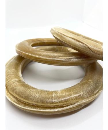Cattle Ranch Dog Treats Rawhide Ring Chews All Natural Supports Dental Health by Reducing Tartar and Plaque Buildup High in Protein and Low in Fat Stimulates and Entertains by Satisfying Dog s Natural Urge to Chew 6" 3pack - Buy Online on GoSupps.com