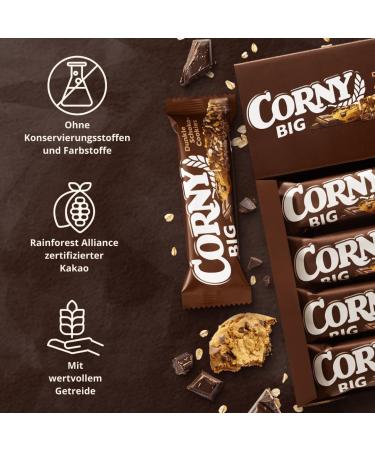 Corny BIG Dark Chocolate Cereal Bars - 24 Pack (50g Each) | Irresistible Chocolate Cookies | International Shipping - Buy Online on GoSupps.com