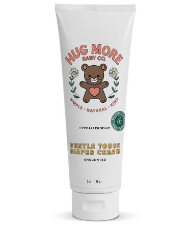 Hug More Baby Diaper Cream   Unscented   Soothe and Heal Diaper Rash - Hypoallergenic  Suitable for Newborn Babies   3 Oz.