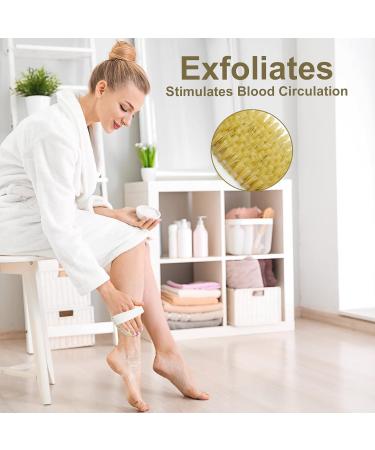 GiimiBash 12 Pack Bamboo Wet and Dry Body Brushes - Cellulite and Lymphatic wet and dry Brush - Soft and Stiff Bristles - Buy Online on GoSupps.com