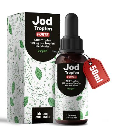 1200 drops of iodine - 150 g per drop - Perfectly dosed - Vegan - Packaging may vary