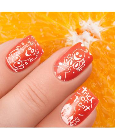 Whaline Halloween Nail Art Plates - 4 Piece Stamping Kit for DIY Manicure Designs - Buy Online on GoSupps.com