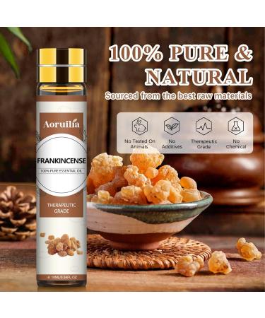 Aoruilia 10ml Frankincense Essential Oils - 100% Pure Natural Frankincense Oil for Diffuser for Home Aromatherapy Relax Spa Yoga Soaps & Candles Making Frankincense 10 ml (Pack of 1) - Buy Online on GoSupps.com