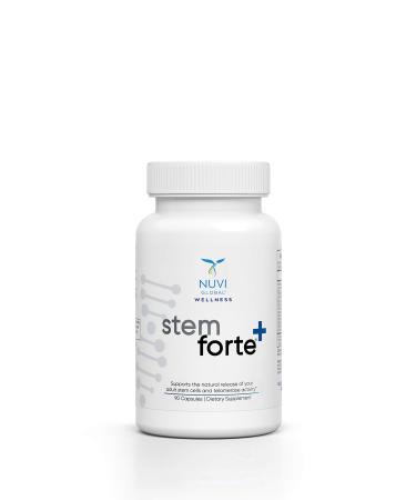 NuVi Global Stemforte Plus Stem Cell and Telomere Supplements Cell Regeneration Cell Growth & Telomere Support for Healthy Aging & Cellular Health 90 Capsules for Men & Women
