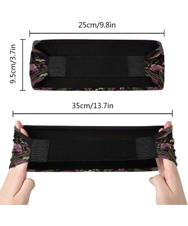 Womens Sports Headbands - Breathable Elastic Hair Bands for Quick Dry - Hummingbird Flower Design - Buy Online on GoSupps.com