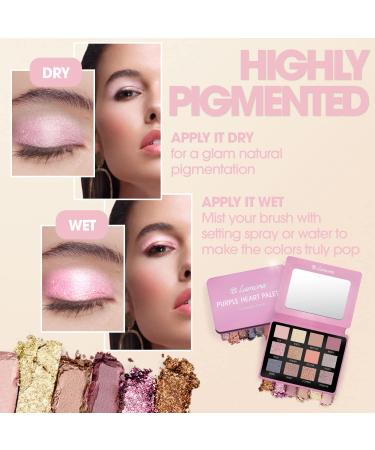 Nude Pink Rose Eyeshadow Palette - 12 Highly Pigmented Shades for Professional Neutral Makeup - Travel Size with Mirror - Buy Online on GoSupps.com