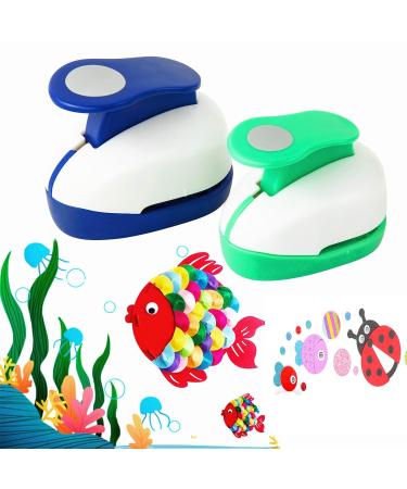 2PCS Circle Punch 1inch+ 5/8inch Hole Punch Shapes Paper Punch Circle Cutter for Paper crafts Scrapbook Punches Bottle Caps for Crafts Earring Card Craft Punch for Nail Strips Whole Puncher(16mm+25mm) 2PCS circle 16mm+25... - Buy Online on GoSupps.com