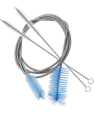 Baluue 12 Pcs Hose Cleaning Brush Dishwasher Drain Hose Dryer Vent Cleaning Brush Pipe Cleaner Brush Crevice Cleaning Tool Sink Drain Brush Bottle Brush Elasticity Stainless Steel Bluex4pcs 20X5CMx4pcs - Buy Online on GoSupps.com