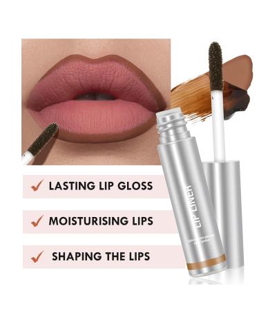 Boobeen Peel Off Lip Liner | Plump & Long-lasting Matte Liquid Lipstick | Dark Brown - Natural Finish for All Skin Tones - Buy Online on GoSupps.com
