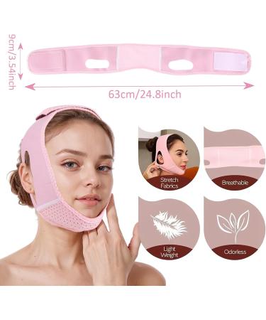 Sculpting Mask Reusable V-Line Mask Breathable V-Shaped Face Lifting Bandage Anti-Wrinkle Mask for Lifting Neck and Chin - Buy Online on GoSupps.com