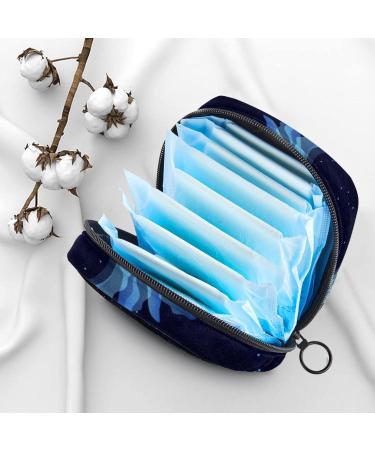 Shop Ocean-Marine Jellyfish Menstruation Pad Bag with Zipper - Stylish Napkin & Tampon Collective Bag for Women & Girls - Buy Online on GoSupps.com