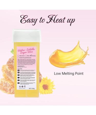  Beauty7 Beauty7 Pack of 3 roll-on wax cartridges - 150 ml - For hair removal on underarms intimate areas legs and more - Buy Online on GoSupps.com