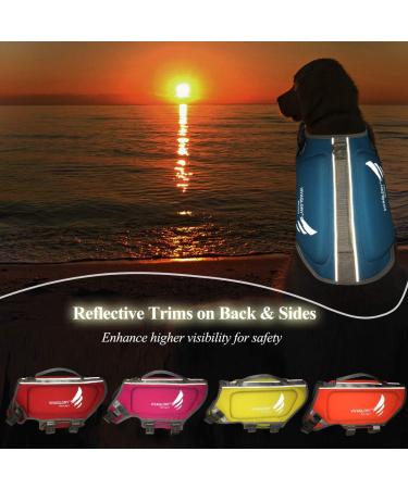 Vivaglory Dog Life Jacket | Skin-Friendly Neoprene Swimming Vest for Small Dogs & Puppies | XS Blue - Chest 41-51cm - Buy Online on GoSupps.com