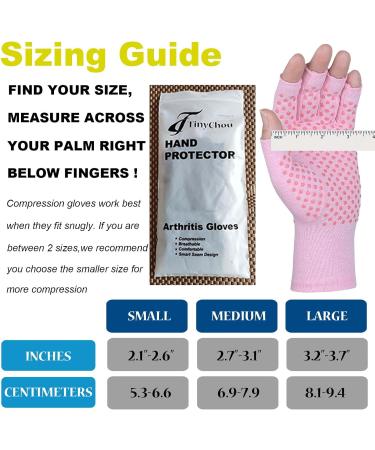 2 Pairs Arthritis Gloves Compression Glove for Women Relieve Arthritis Rheumatoid Osteoarthritis Carpal Tunnel Hand Pain Anti-Slip Fingerless Gloves for Work & Daily Use (Pink with Dots Medium) Medium Pink - Buy Online on GoSupps.com