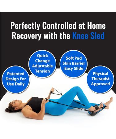 Buy KneeSled PLUS - Advanced Knee Rehab System for Post-Surgery Recovery | Patented Knee Locking Anchor Pad | Optimized for ACL MCL & Meniscus Surgery - Buy Online on GoSupps.com