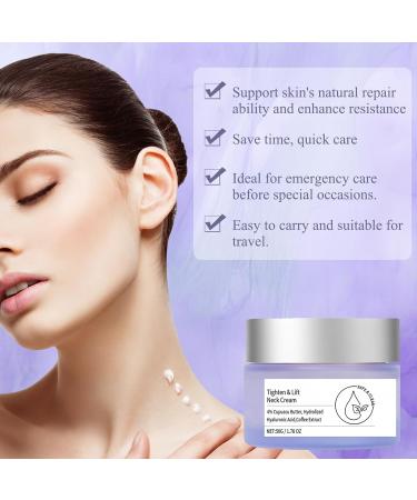 Tighten and Lift Neck Cream Neck Firming Cream-go Pure Tighten and Lift Neck Cream Neck Tightening Cream Anti Aging Smoothes Wrinkles Skin Tightening and Repair Decolletage Cream 50ml (1pc) - Buy Online on GoSupps.com