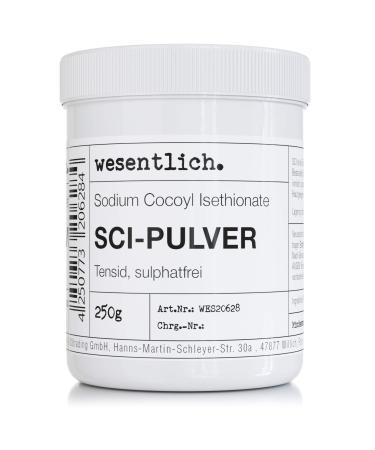 wesentlich. SCI Sodium Cocoyl Isethionate Mild Surfactant 250 g in a practical box with screw-on lid.