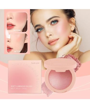 Esncddym Face Blush Cheek Blossom for Women Long Lasting Buildable Shine Makeup Lightweight Cosmetics For All Skin Tones Women Girls Travel Wedding Party Nude - Buy Online on GoSupps.com