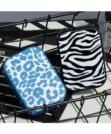 Buy Xming Zebra Pattern Myopia Cosmetic Contact Lens Housing - Blue Compact & Portable Cases for Girls - Buy Online on GoSupps.com