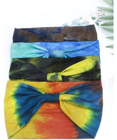 Kavya Tie-Dye Headband for Women - Soft Elastic Hairbands for Boho Fashion - Multi-Colored - UK Wide Delivery - Buy Online on GoSupps.com