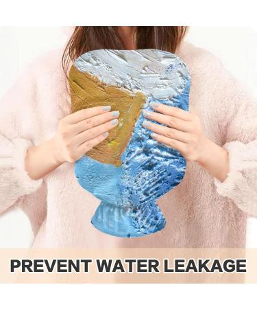 Shop Naanle Large 2L Rough Oil Painting Hot Water Bottle - Pain Relief & Therapy | Ideal for Bed Hand & Foot Warmth | International Shipping - Buy Online on GoSupps.com
