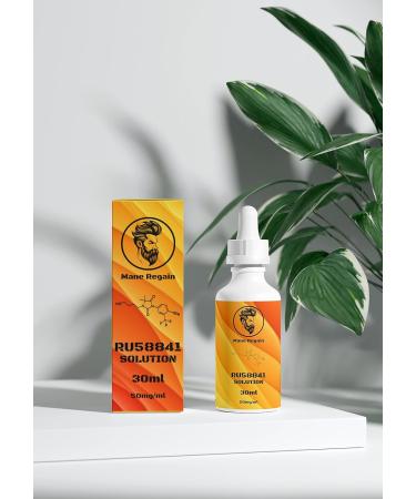 Mane Regain RU58841 5% Solution - DHT Blocker for Hair Loss - Promotes Regrowth & Prevents Baldness - 30ml - Buy Online on GoSupps.com
