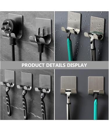 Buy Cabilock 40 pc Stainless Steel Adhesive Hooks - Strong Wall Hangers for Clothes & Accessories | Durable Aluminum Alloy & Razor Wall Stand | International Shipping Available - Buy Online on GoSupps.com