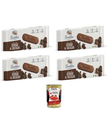 Italian Gourmet E.R. Gentilini Osvego Chocolate Chocolate Osvego 4 x 250g + Italian Gourmet Pulp 400g