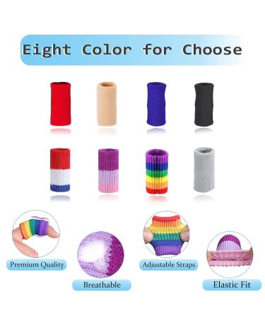 Ednyzakrn Finger Protection - 20 Stretchy Finger Bandages for Injury Relief | Arthritis & Swelling Support | Basketball Finger Covers - Rainbow Size Options - Buy Online on GoSupps.com
