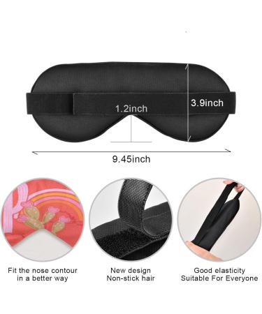 Light Blocking Cute Desert Cowgirl Sleep Mask | Adjustable Eye Mask for Travel & Naps | Soft & Lightweight Blindfold for Men & Women - Buy Online on GoSupps.com