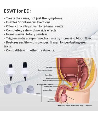ZXSYYYDS Electromagnetic Shockwave Therapy Device for ED & Muscle Pain Relief - Professional Physiotherapy Massager - Buy Online on GoSupps.com