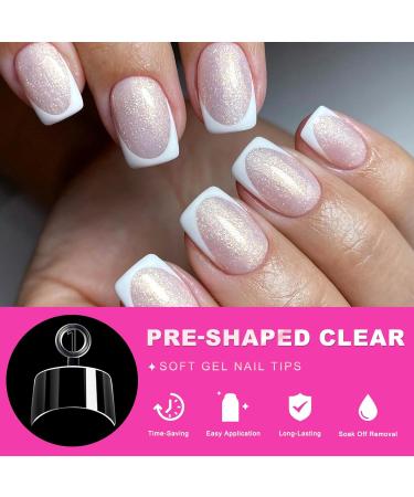 Buy 600Pcs Extra Short Square Nail Tips | Half Cover Clear Acrylic Nails | 12 Sizes for DIY Nail Salon - Buy Online on GoSupps.com