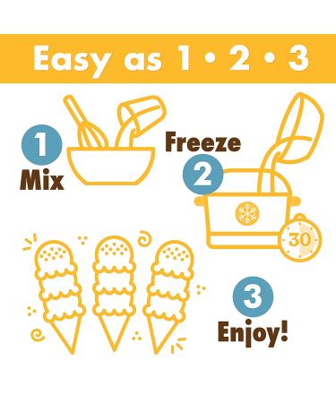 Delicious Premium Chocolate Ice Cream Starter Mix - Easy & Quick Gourmet Dessert, Makes 2 Quarts - Made in USA (15oz) - Buy Online on GoSupps.com