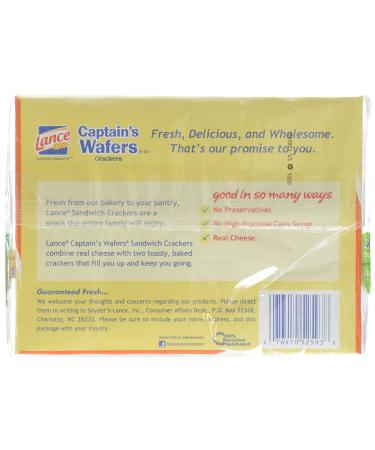 Lance Captains Wafers Crackers Grilled Cheese 8 Count - Pack of 3 | Delicious Snack Option - Buy Online on GoSupps.com