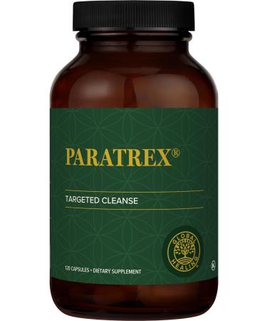 Global Healing Paratrex - Gut Health Cleansing & Intestinal Detox Support - Cleanse Supplement with Organic Wormwood, Neem, Black Walnut and Diatomaceous Earth for Human Adults - 120 Capsules