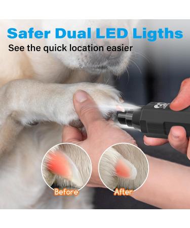 Casfuy 6-Speed Electric Dog Nail Grinder - Rechargeable Super Quiet Claw Scissors for All Dog Sizes - Buy Online on GoSupps.com