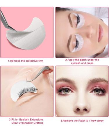 200 Pcs Eyeshadow Gel Pads & Stencils - Eye Gel Pads for Eyelash Extensions & Makeup - Facial Color Sponge Pack - Buy Online on GoSupps.com